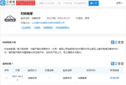 數(shù)字文化創(chuàng)意內(nèi)容應(yīng)用服務(wù)商村尚有家獲尚隆富海戰(zhàn)略投資，加速產(chǎn)業(yè)升級